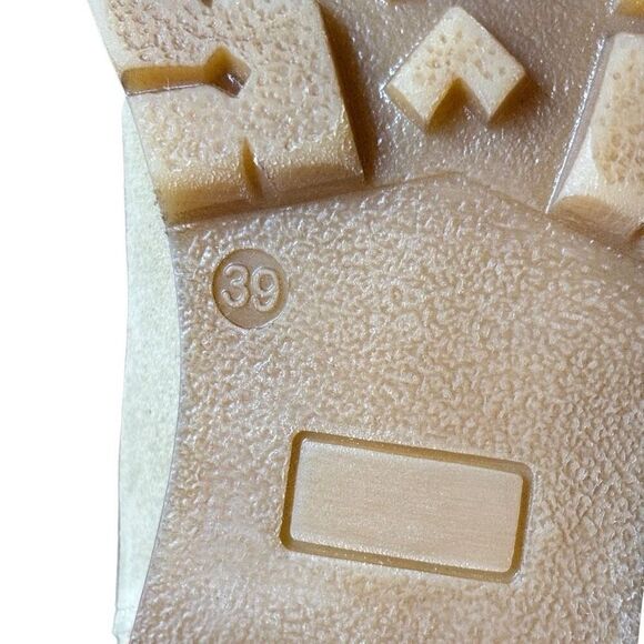 Avellini Suede Chelsea Ankle Boots Lug Chunky Sole Tan Size 39 US 8 - Picture 8 of 9